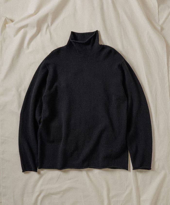 WILD LIFE TAILOR / SHETLAND WOOL ROLL NECK KNIT