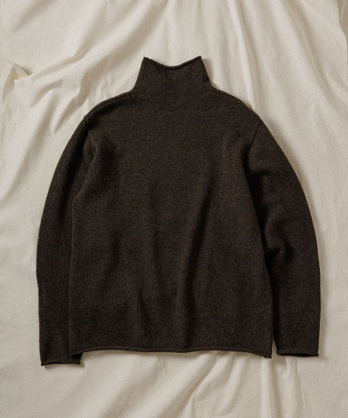 WILD LIFE TAILOR / SHETLAND WOOL ROLL NECK KNIT