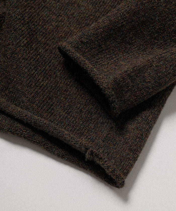 WILD LIFE TAILOR / SHETLAND WOOL ROLL NECK KNIT