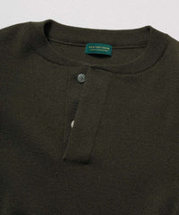 WILD LIFE TAILOR / HENLEY NECK LS KNIT