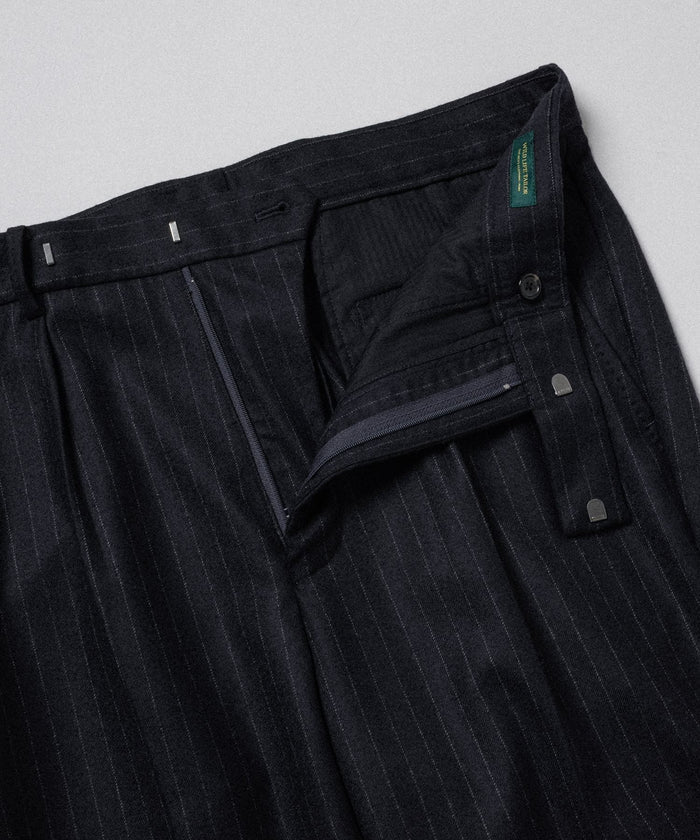 WILD LIFE TAILOR / FLANNEL STRAIGHT SLACKS STRIPE