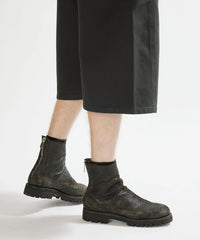 GUIDI for BIOTOP / Back Zip Boots | 796V_RU HORSE COATED BLKT
