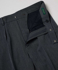 WILD LIFE TAILOR / WOOL GABARDINE STRAIGHT SLACKS