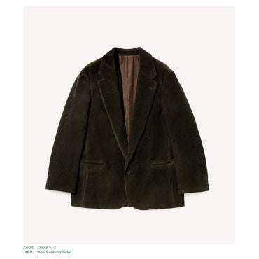 A.PRESSE 25AW Wool Corduroy Jacket