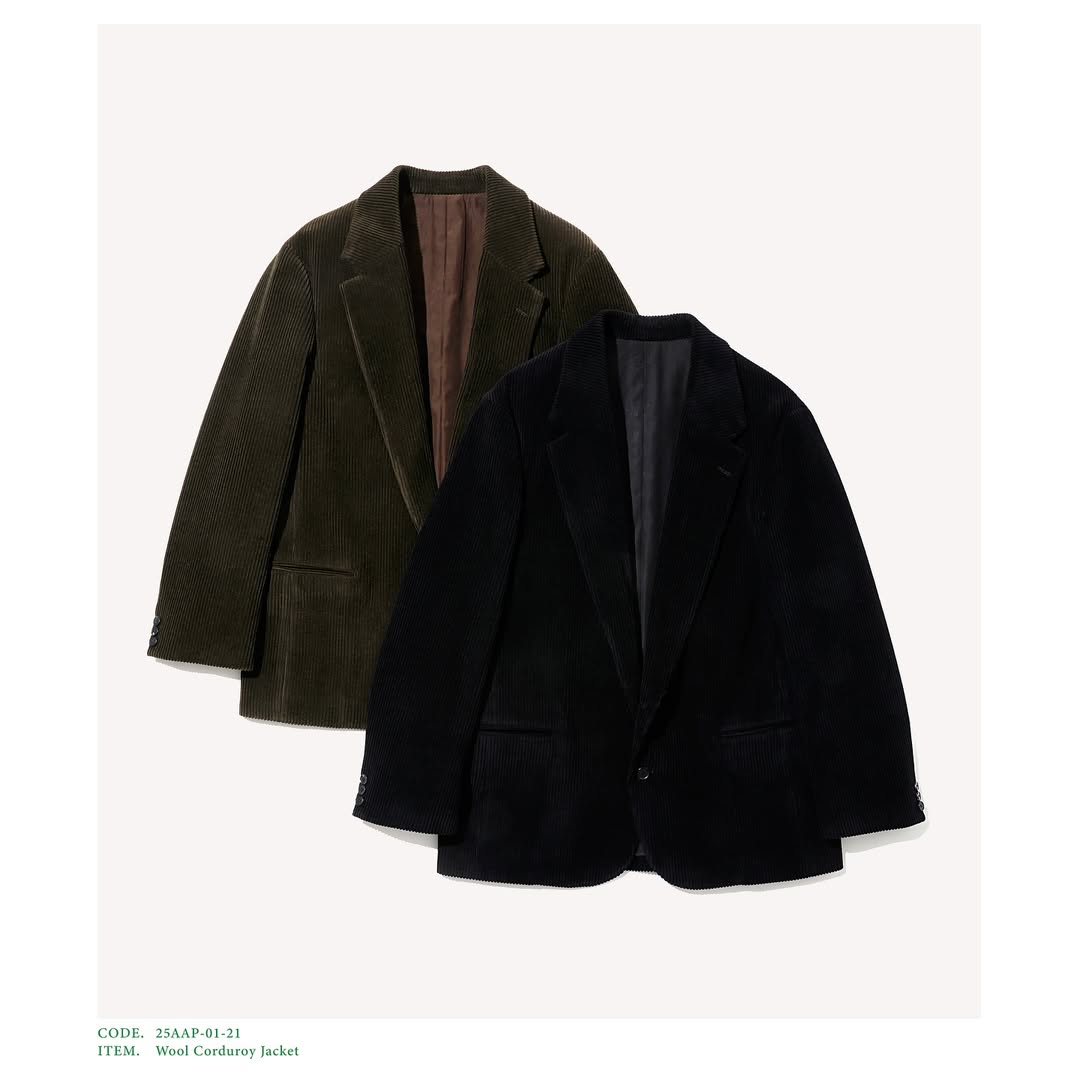 A.PRESSE 25AW Wool Corduroy Jacket