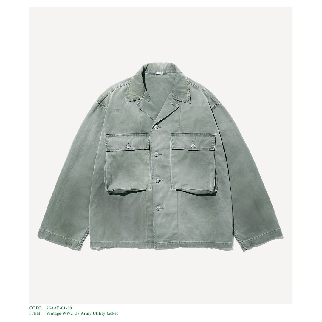 A.PRESSE 25AW Vintage WW2 US Army Utility Jacket