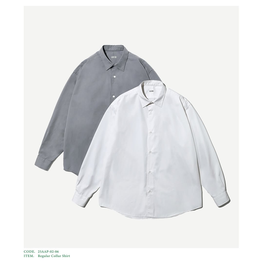 A.PRESSE 25AW Regular Collar Shirt