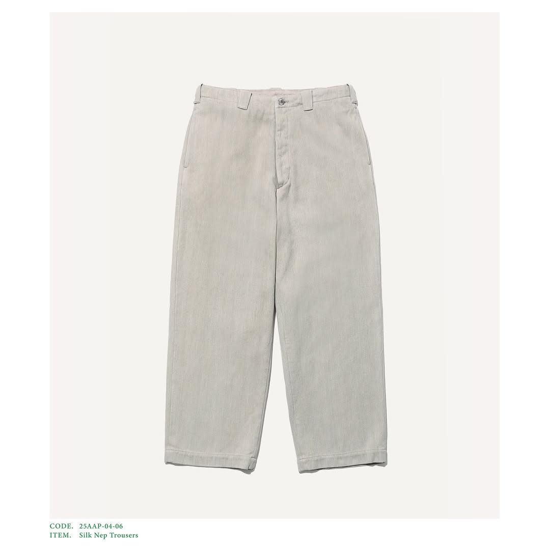 A.PRESSE 25AW Silk Nep Trousers
