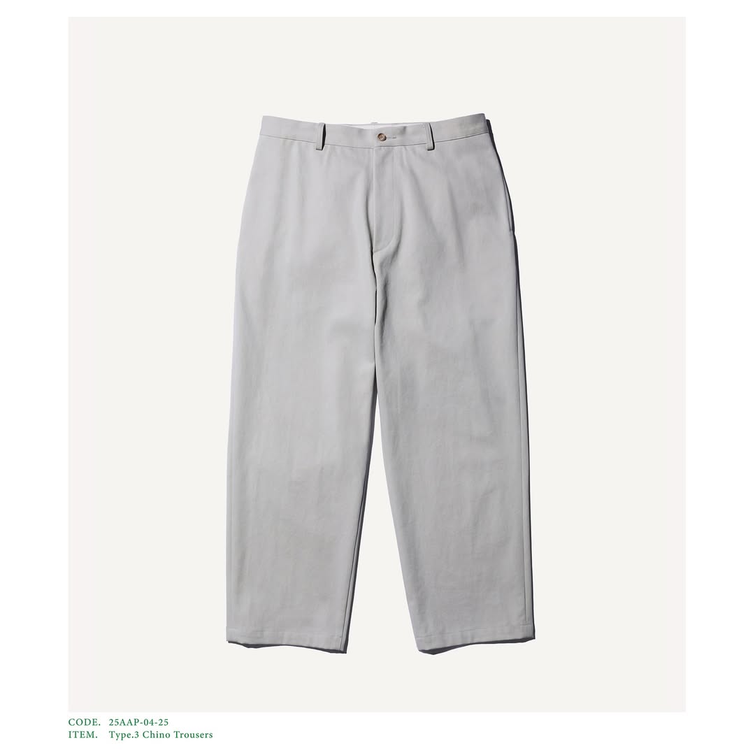 A.PRESSE 25AW Type.3 Chino Trousers