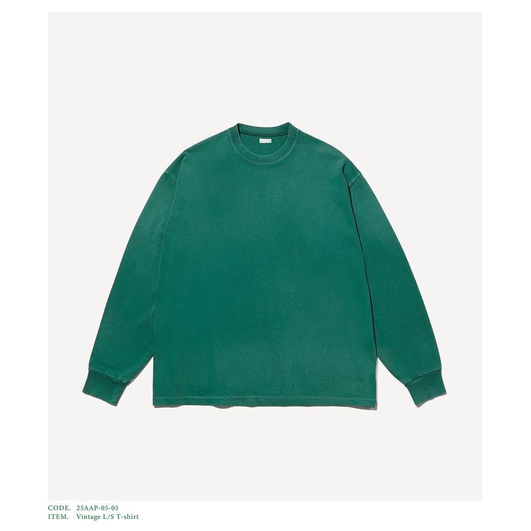 A.PRESSE 25AW Vintage L/S T-shirt