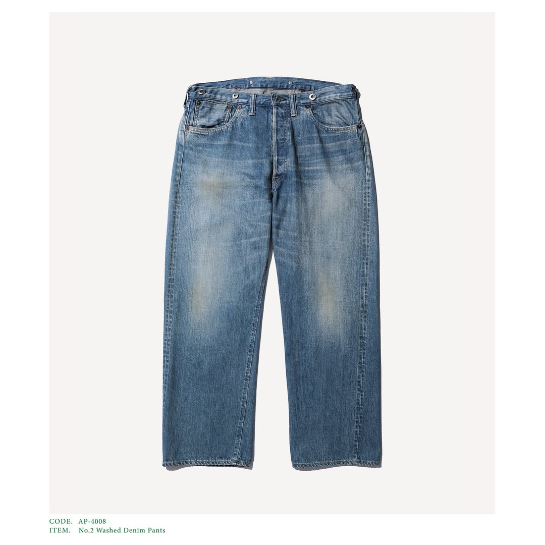 A.PRESSE 25AW No.2 Washed Denim Pants