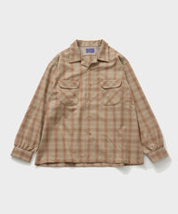 PENDLETON for BIOTOP / OPEN COLLAR SHIRT