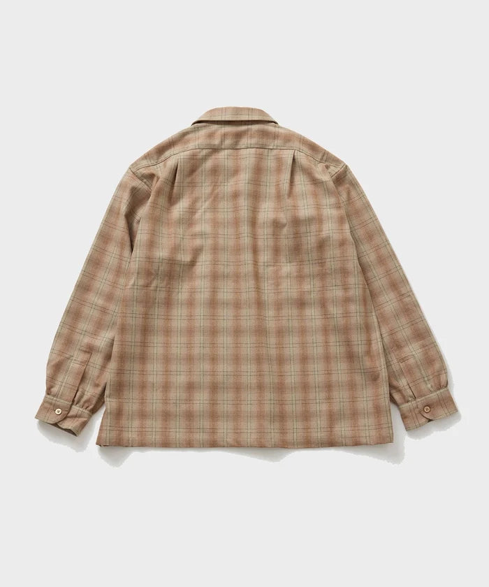 PENDLETON for BIOTOP / OPEN COLLAR SHIRT