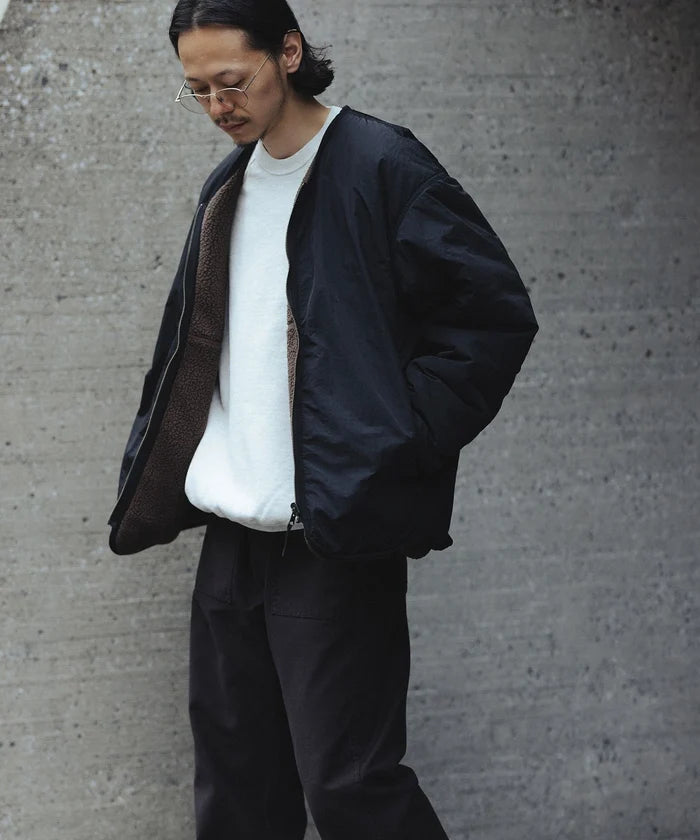 Goldwin for WILD LIFE TAILOR / X REVERSIBLE Dope Dyed Ripple Nylon Polartec Liner Jacket