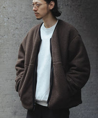 Goldwin for WILD LIFE TAILOR / X REVERSIBLE Dope Dyed Ripple Nylon Polartec Liner Jacket
