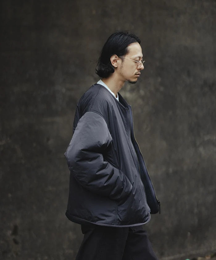Goldwin for WILD LIFE TAILOR / X REVERSIBLE Dope Dyed Ripple Nylon Polartec Liner Jacket
