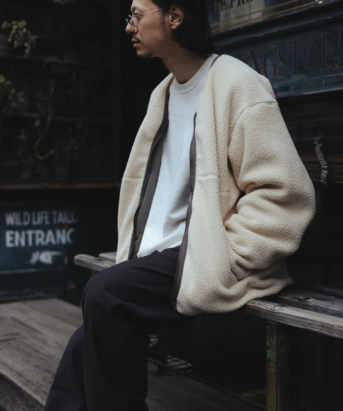 Goldwin for WILD LIFE TAILOR / X REVERSIBLE Dope Dyed Ripple Nylon Polartec Liner Jacket