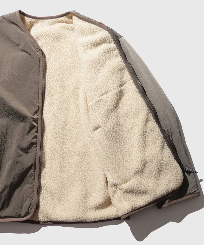 Goldwin for WILD LIFE TAILOR / X REVERSIBLE Dope Dyed Ripple Nylon Polartec Liner Jacket