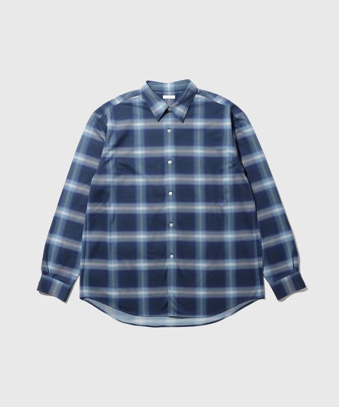 KANEMASA PHIL. for ADAM ET ROPE' / 28G Ombre Check Modest Shirt