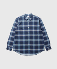 KANEMASA PHIL. for ADAM ET ROPE' / 28G Ombre Check Modest Shirt
