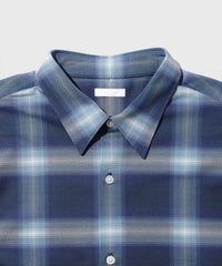 KANEMASA PHIL. for ADAM ET ROPE' / 28G Ombre Check Modest Shirt
