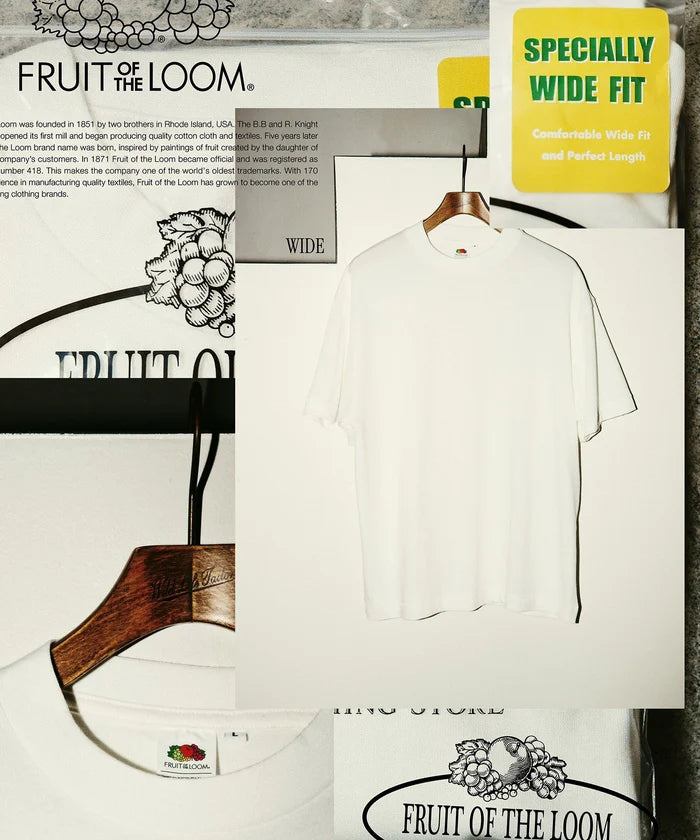 FRUIT OF THE LOOM for WILD LIFE TAILOR / EX WIDE FIT 2PCS PAC TEE