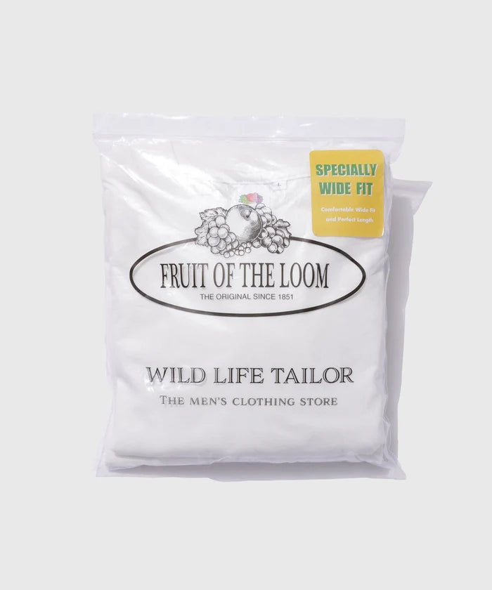 FRUIT OF THE LOOM for WILD LIFE TAILOR / EX WIDE FIT 2PCS PAC TEE