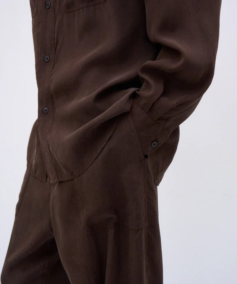 ATON 26AW FIBRIL SILK TAFTA | WORK SHIRT