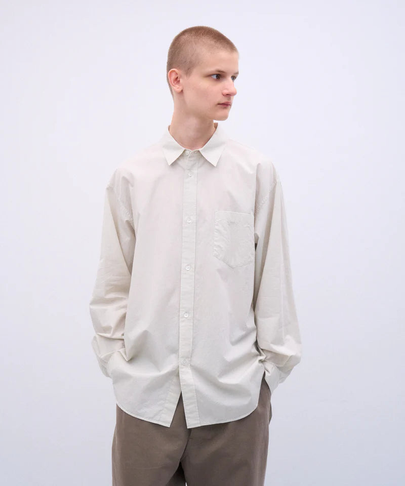 ATON 26AW COTTON CASHMERE LAWN | OVERSIZED SHIRT