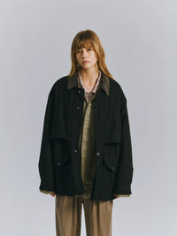 ANCELLM 26AW WOOL HALF JACKET