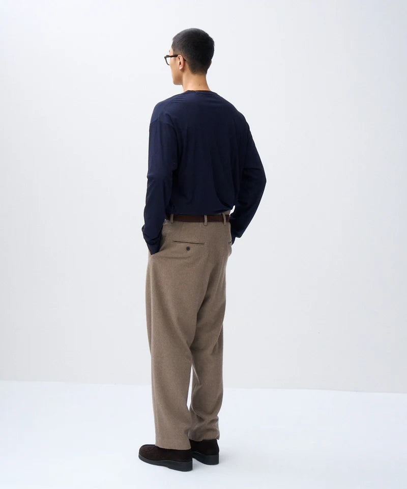 ATON 26AW FRESCA | LAYERED CREW NECK PULLOVER