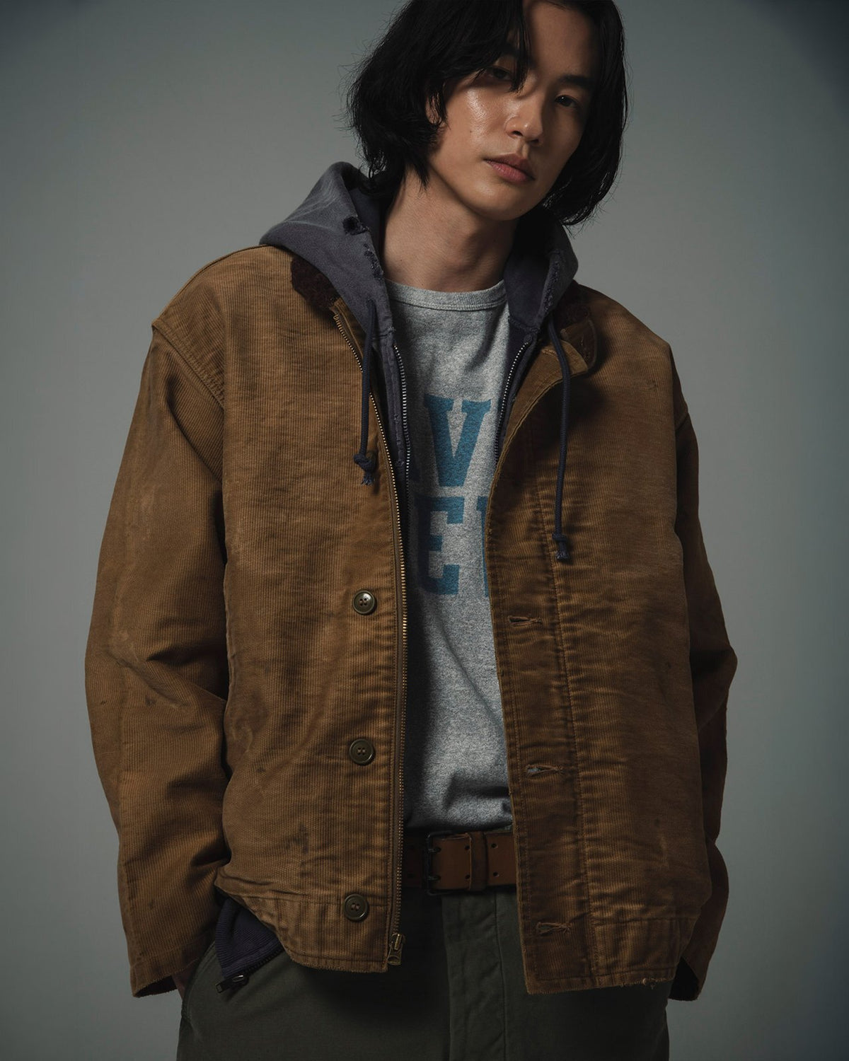 BOWWOW 26AW WIDE WALE N-1 DECK JACKET