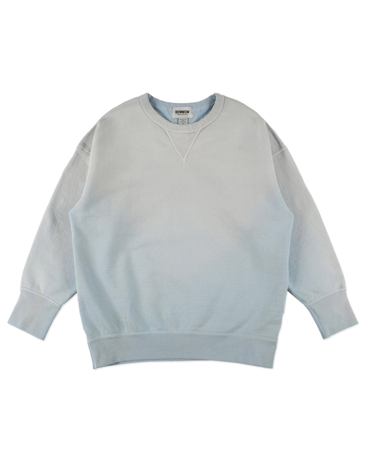 BOWWOW 26AW WEATHERED DOUBLE V SWEATSHIRT
