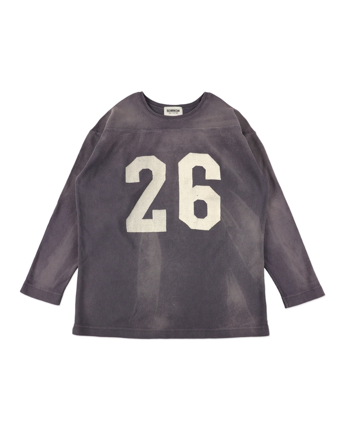 BOWWOW 26AW NUMBERED FADED FOOTBALL SHIRT
