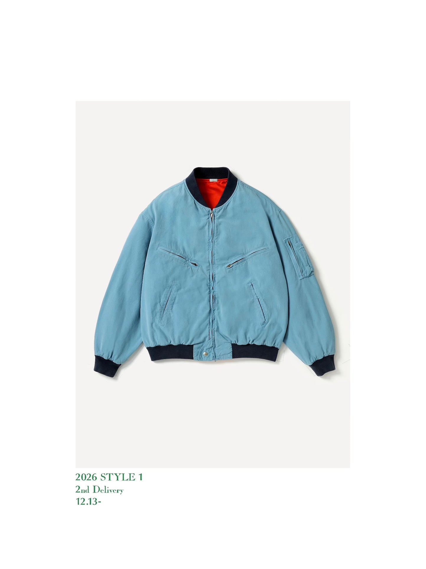 A.PRESSE 26SS Vintage Silk Cotton Test Pilot Model Jacket