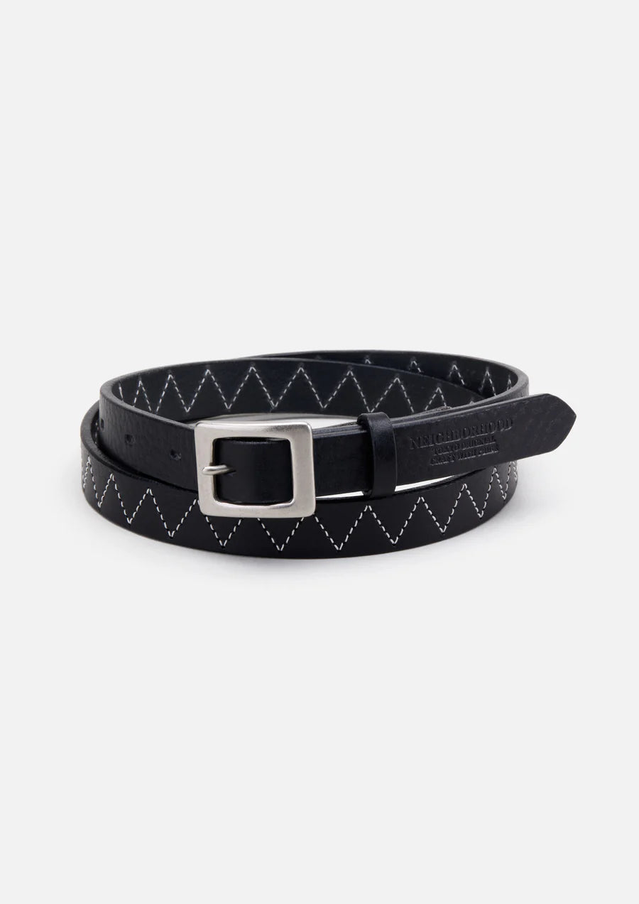 NEIGHBORHOOD 24AW LEATHER NARROW BELT