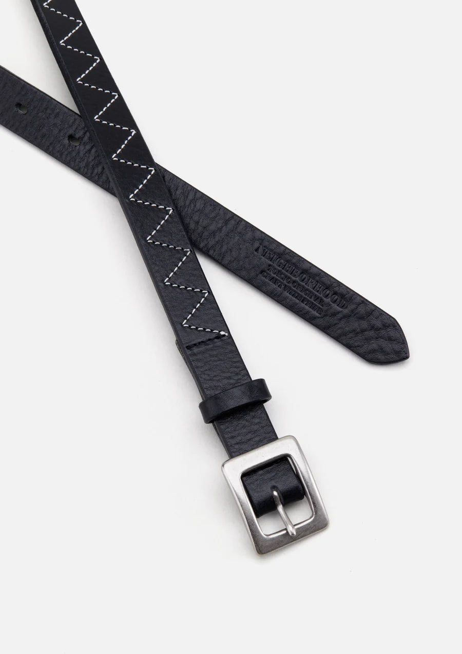 NEIGHBORHOOD 24AW LEATHER NARROW BELT