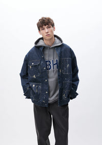 NEIGHBORHOOD 24AW CORDUROY COLLAR WASHED COVERALL JACKET