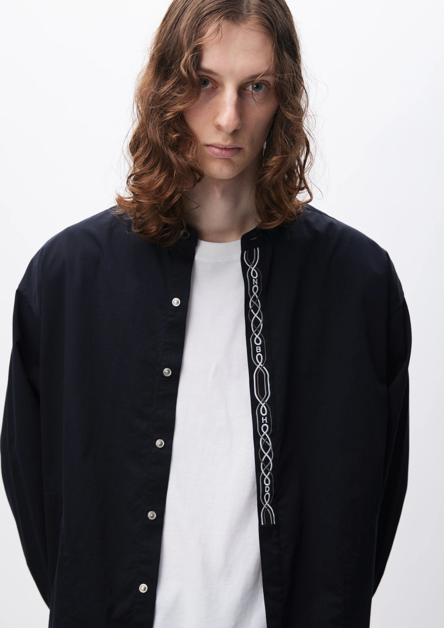 NEIGHBORHOOD 24AW BAND COLLAR SHIRT LS