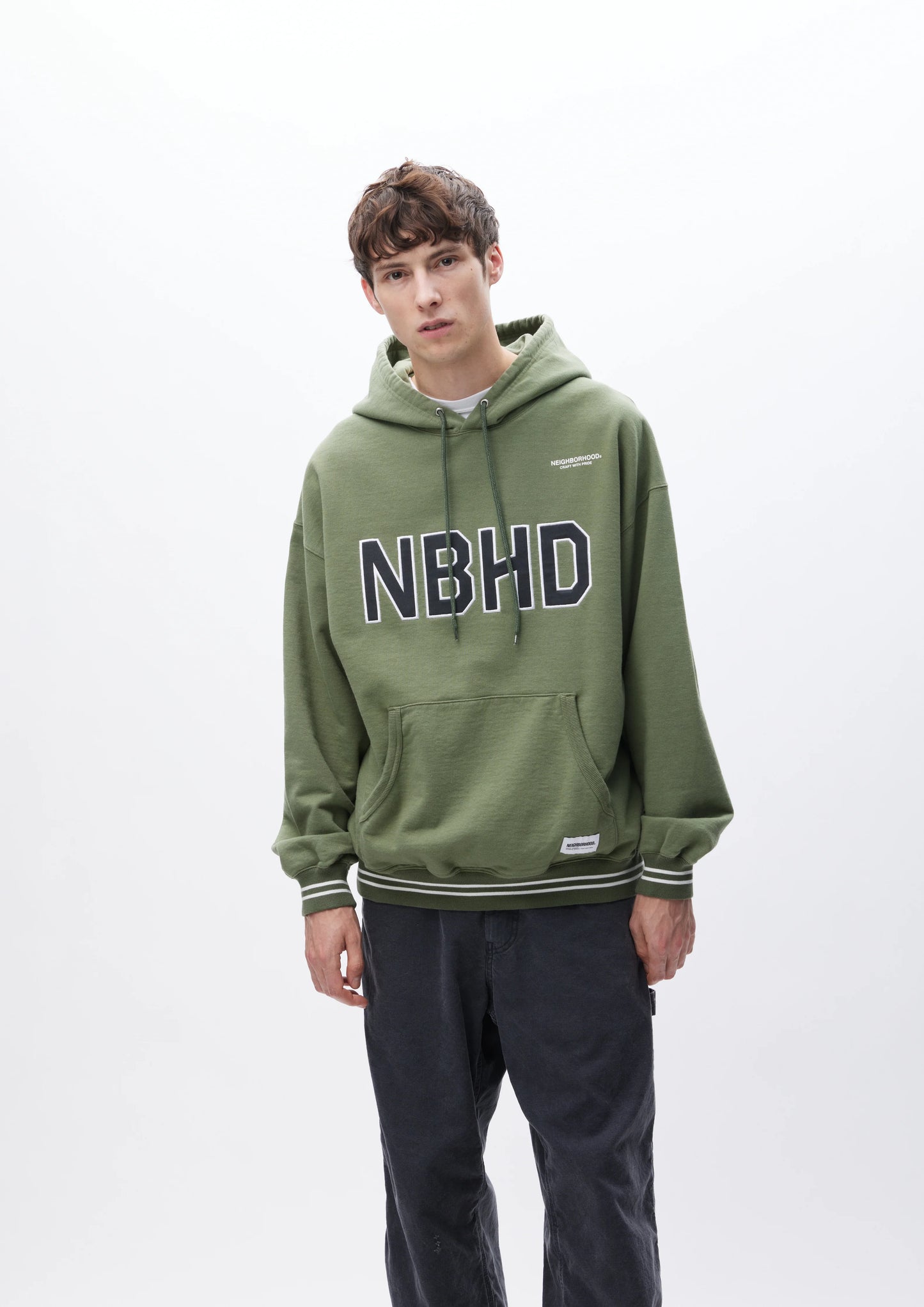 NEIGHBORHOOD 24AW COLLEGE SWEAT HOODIE LS