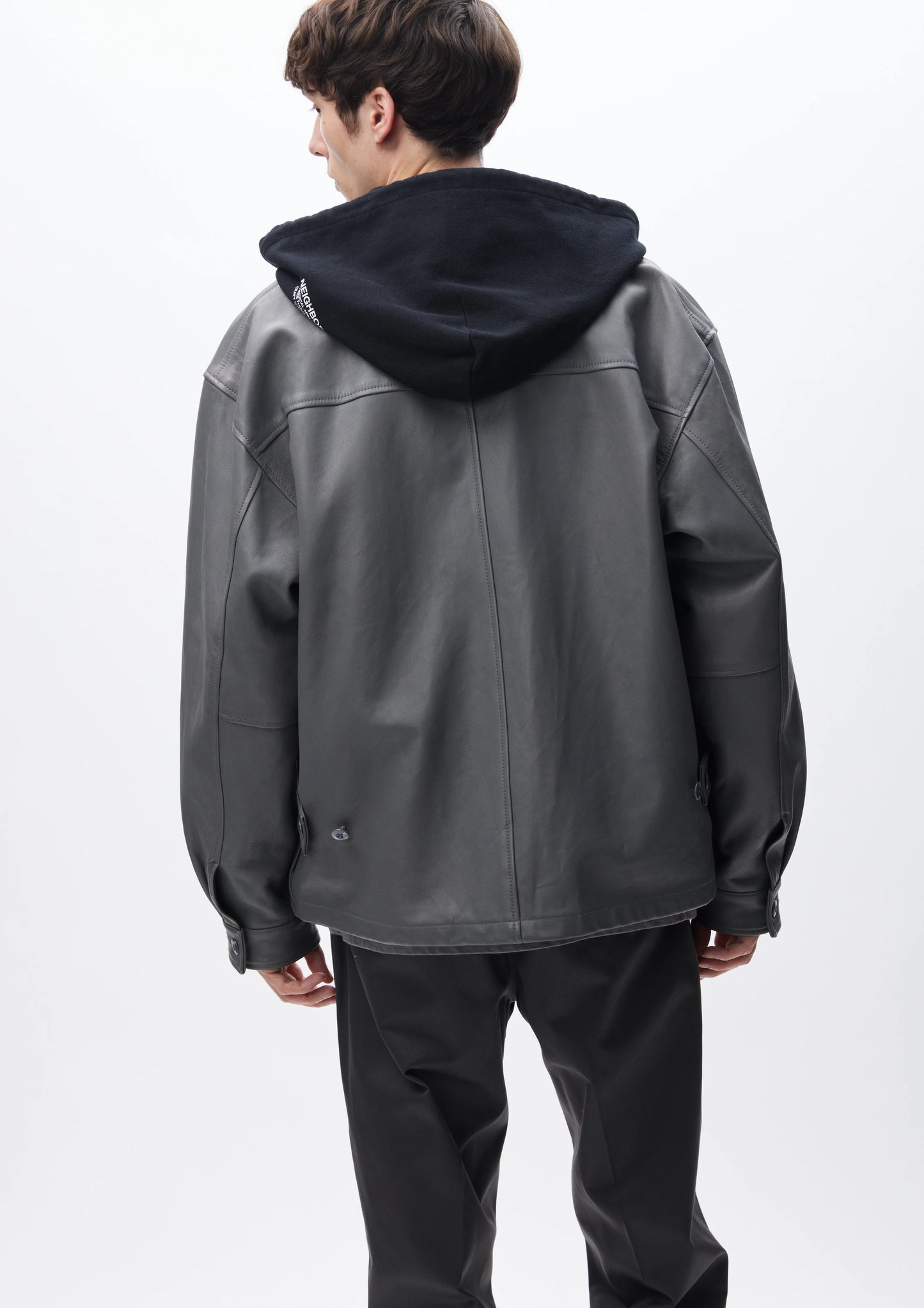 NEIGHBORHOOD 24AW LEATHER ZIP WORK JACKET