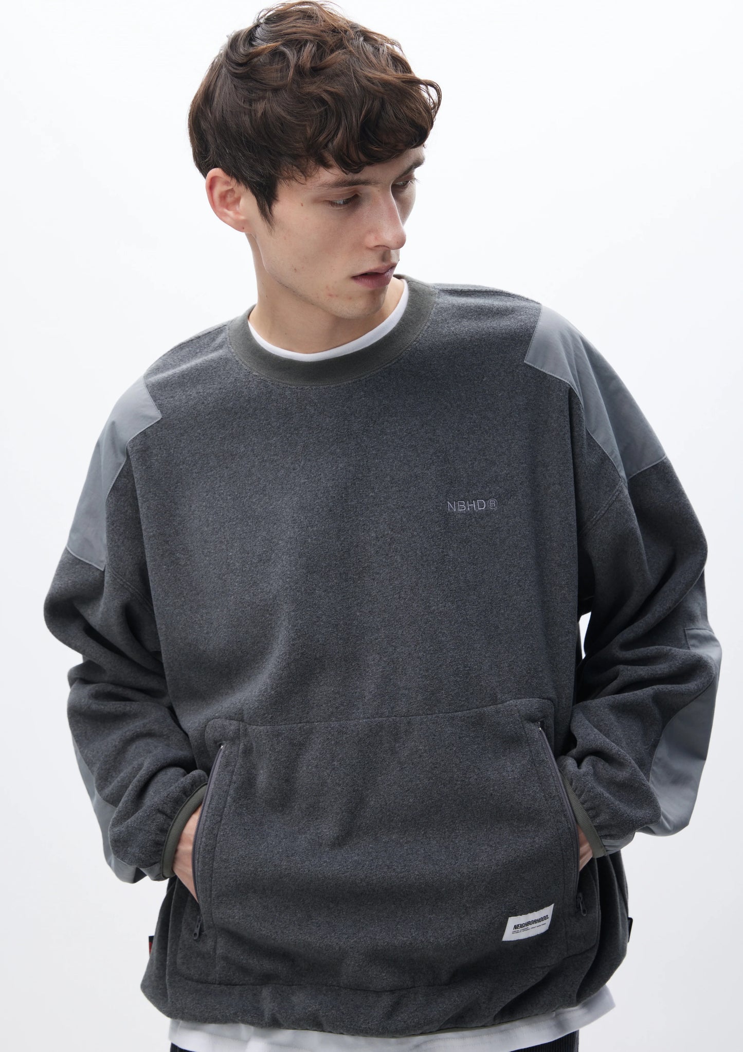 NEIGHBORHOOD 24AW FLEECE CREWNECK LS