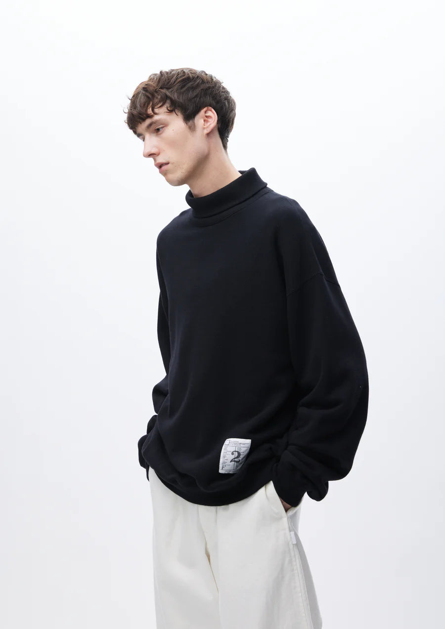 NEIGHBORHOOD 24AW BW . SWEAT TURTLENECK LS