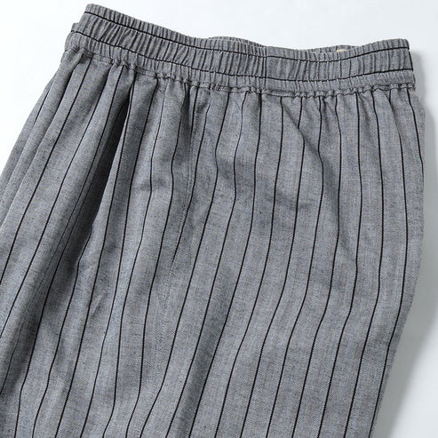 NEAT 25SS Cotton Herringbone Stripe Big Trunks Shorts