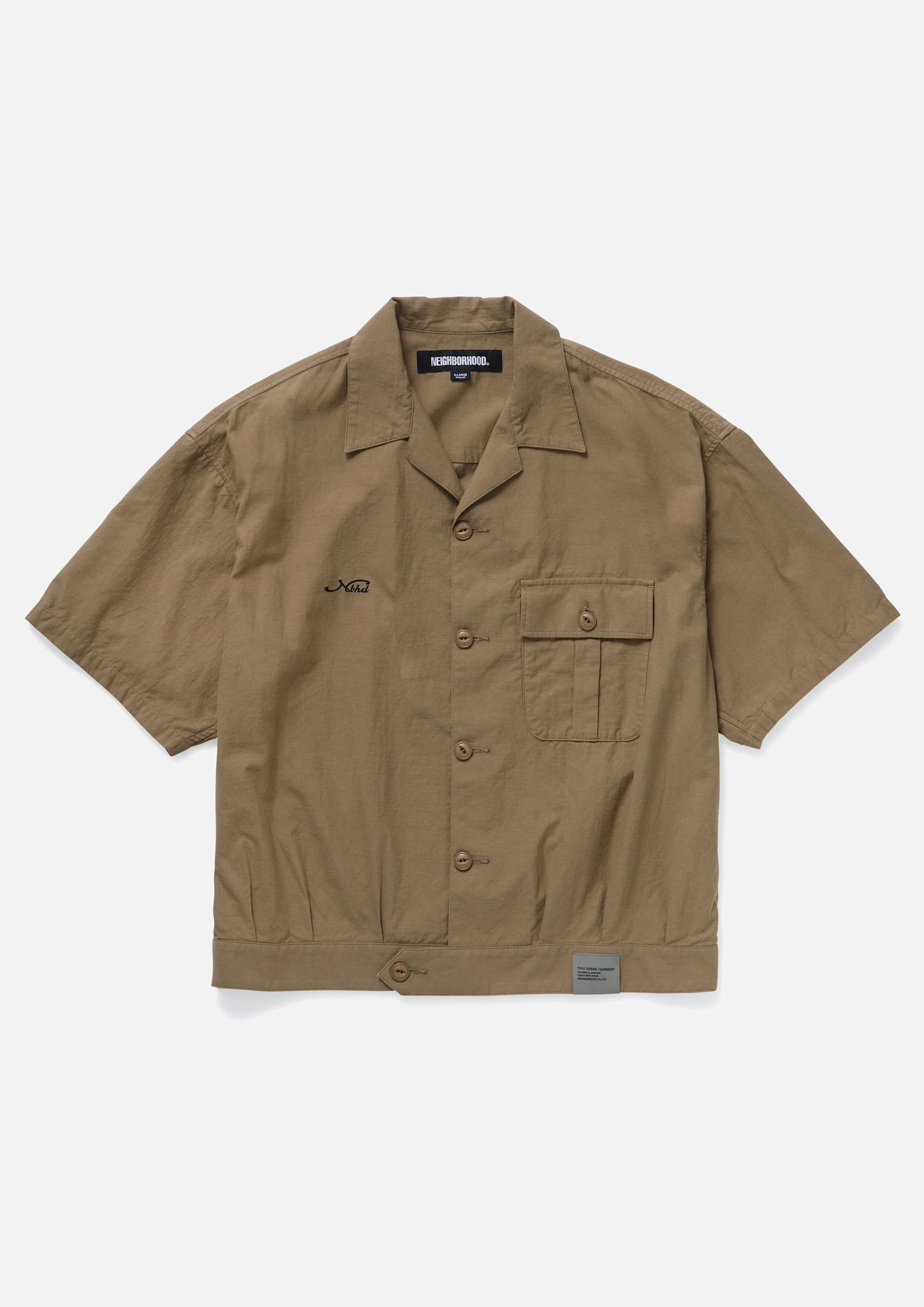 NEIGHBORHOOD 25SS BELTED OFFICER SHIRT SS