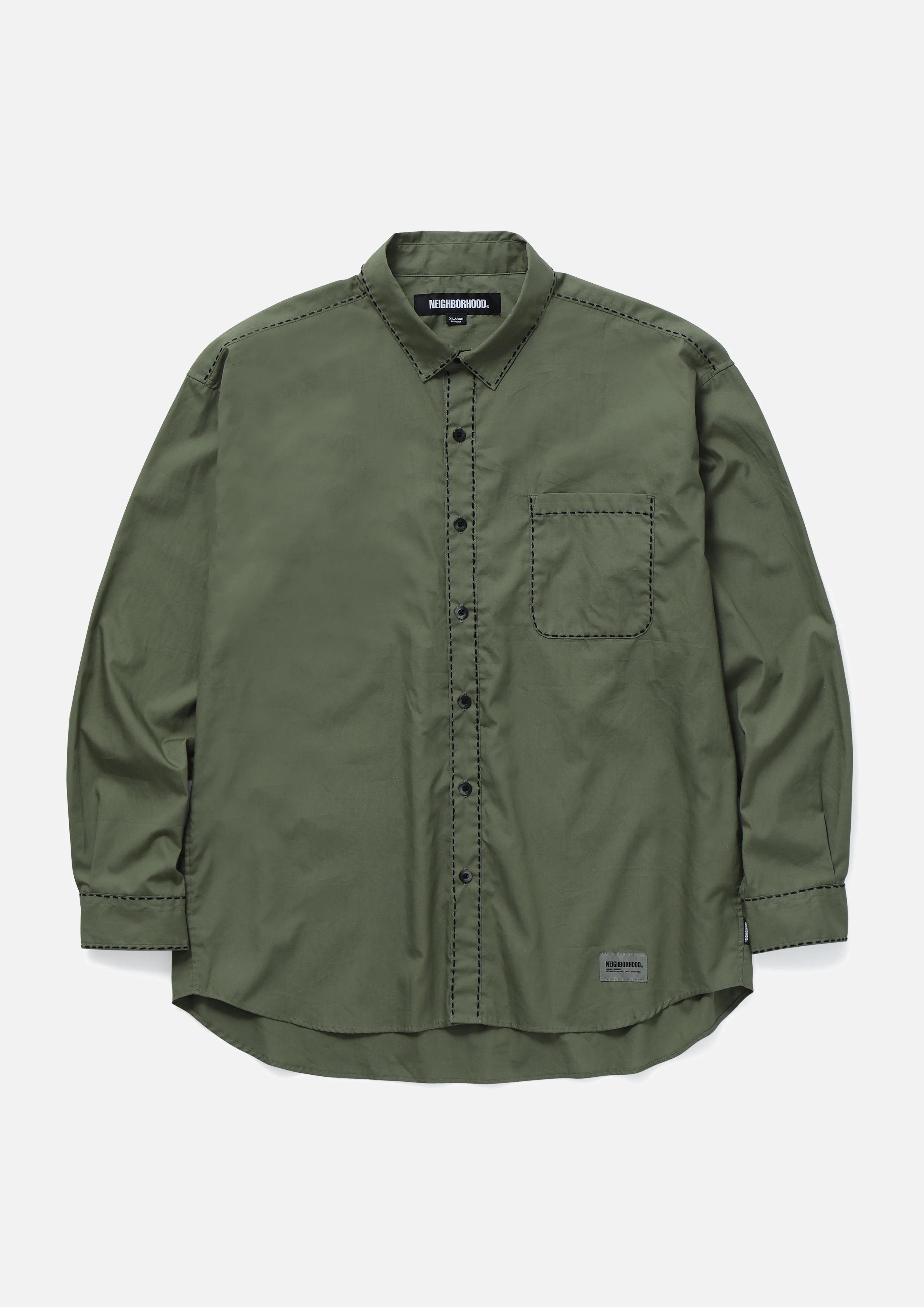 NEIGHBORHOOD 25SS HAND STITCHING SHIRT LS