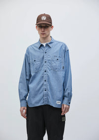 NEIGHBORHOOD 25SS CHAMBRAY SHIRT LS