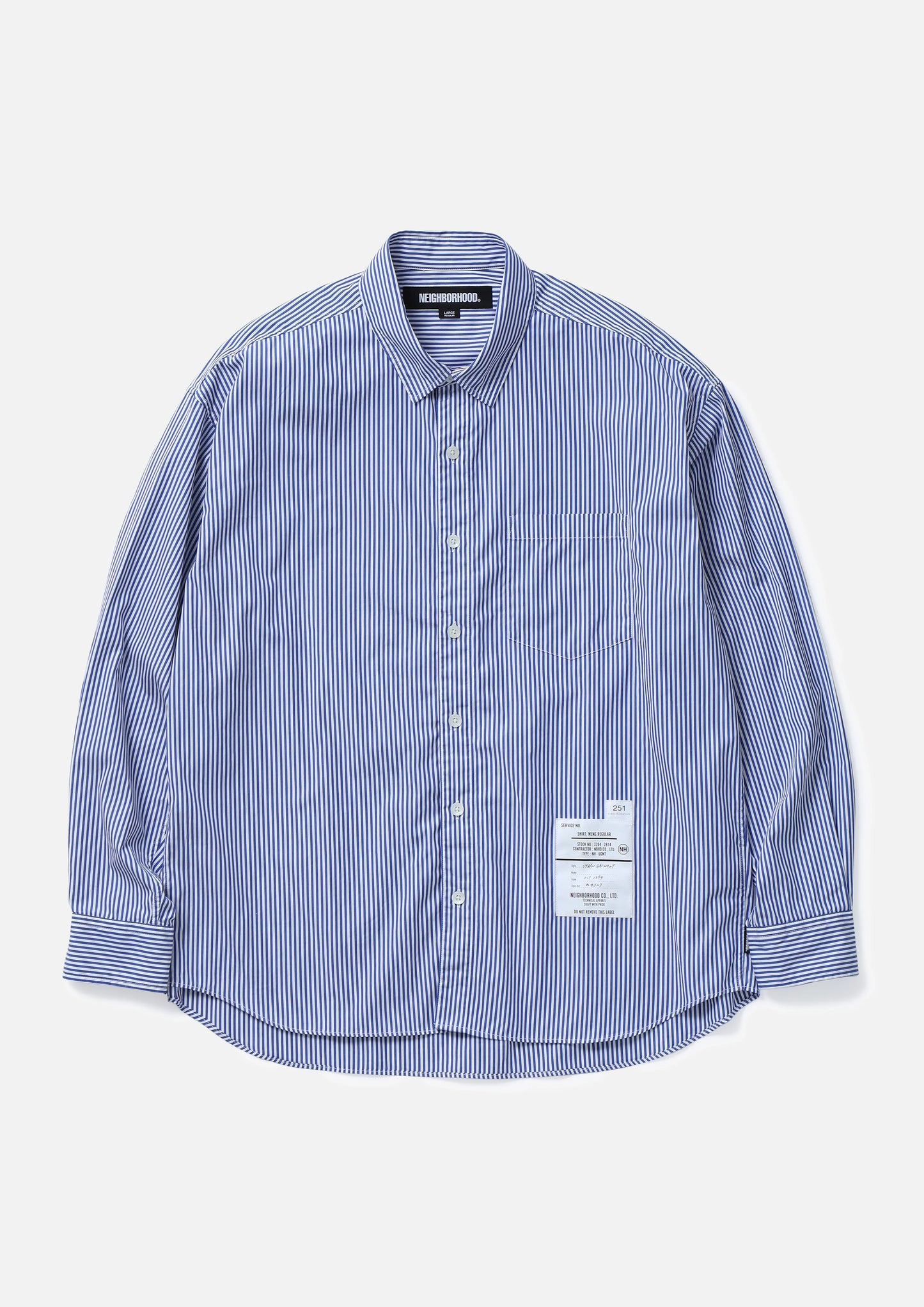 NEIGHBORHOOD 25SS STRIPE SHIRT LS