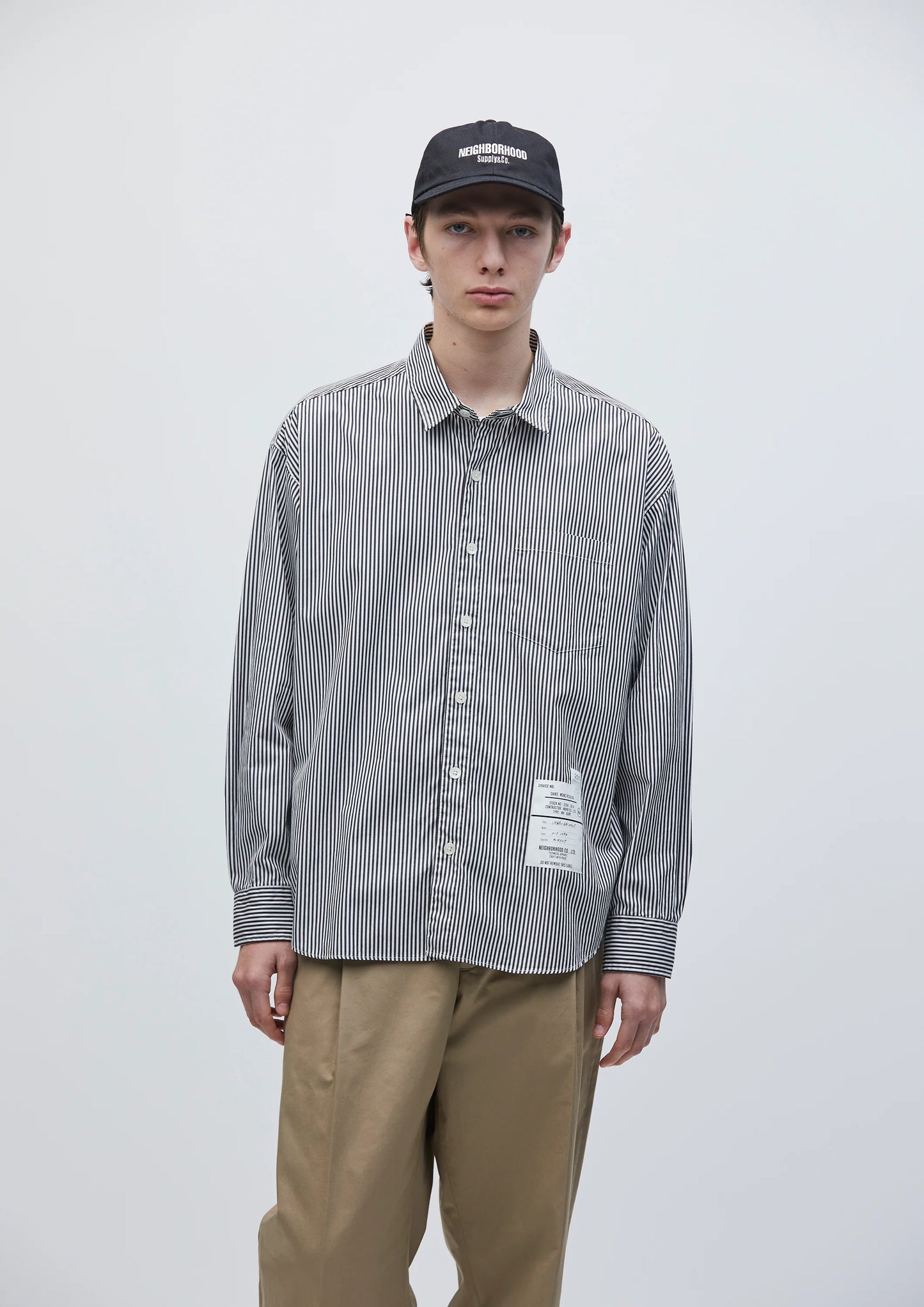 NEIGHBORHOOD 25SS STRIPE SHIRT LS