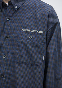 NEIGHBORHOOD 25SS PLAID PATTERN BD SHIRT LS